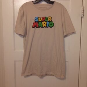 Super Mario Bros Graphic Tee Short Sleeve Size Large